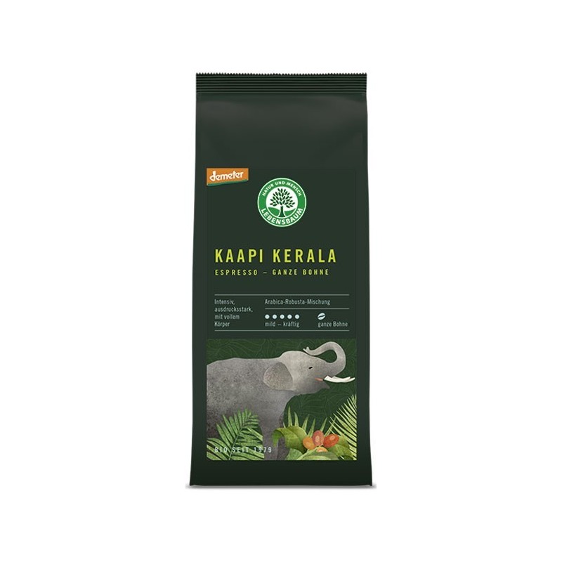 Cafea Boabe Bio Expresso Kaapi Kerala, 250g Lebensbaum