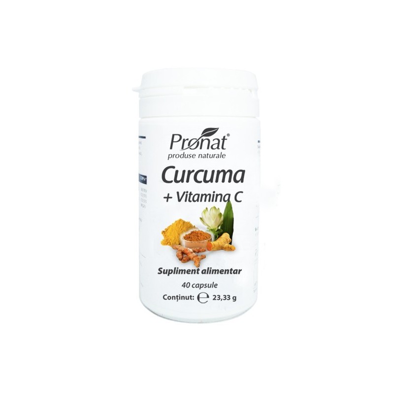 Curcuma Plus Vitamina C 40 Capsule