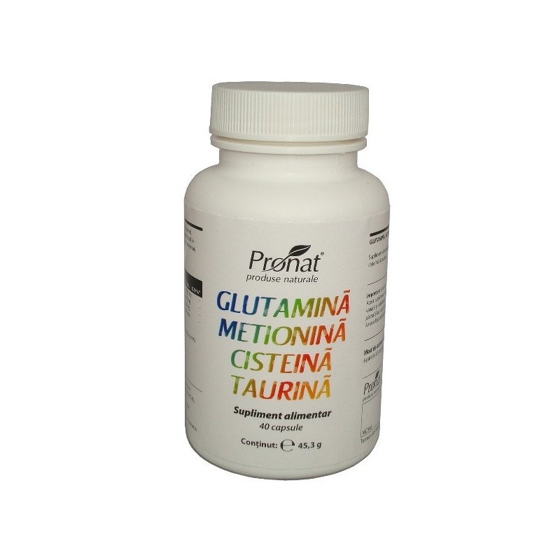 Glutamina-Metionina-Cisteina-Taurina 40 Capsule