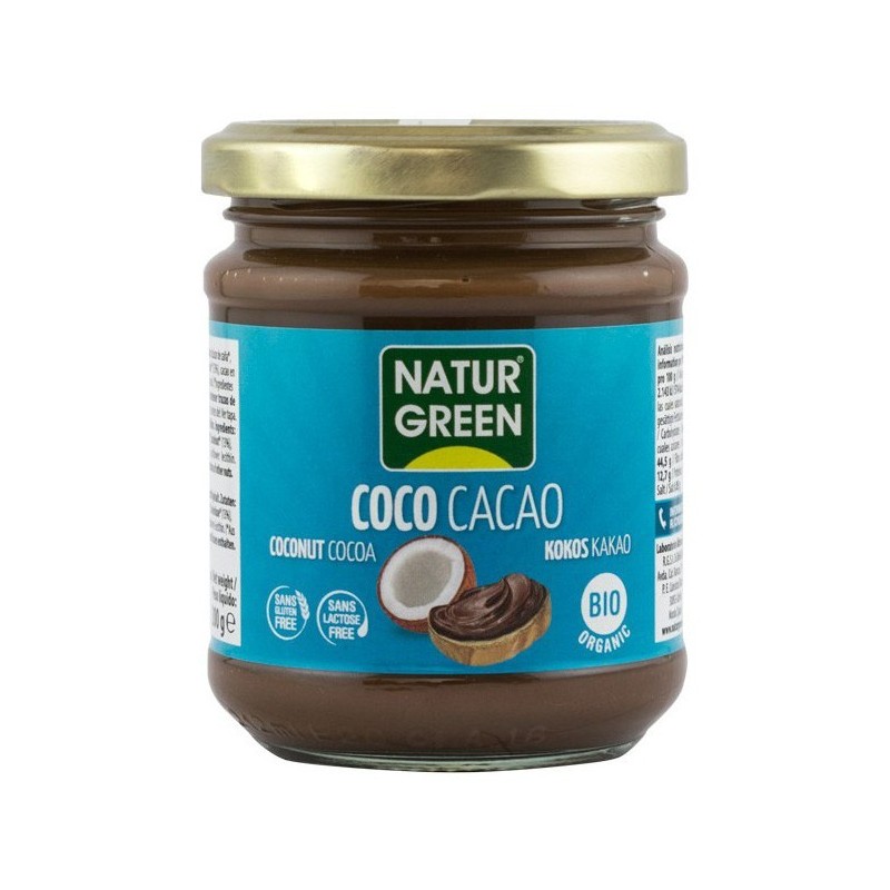 Pasta Bio de Cocos cu Cacao, 200 g Natur Green