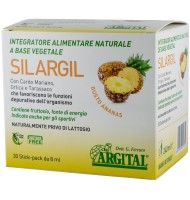 Supliment Alimentar Vegetal cu Argila Verde si Armurariu Silargil - Aroma de Ananas, 30 Plicuri x 2 g, Argital