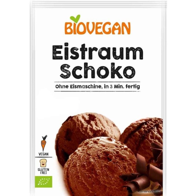 Praf de Inghetata, Vis de Ciocolata Bio, 89 g Biovegan