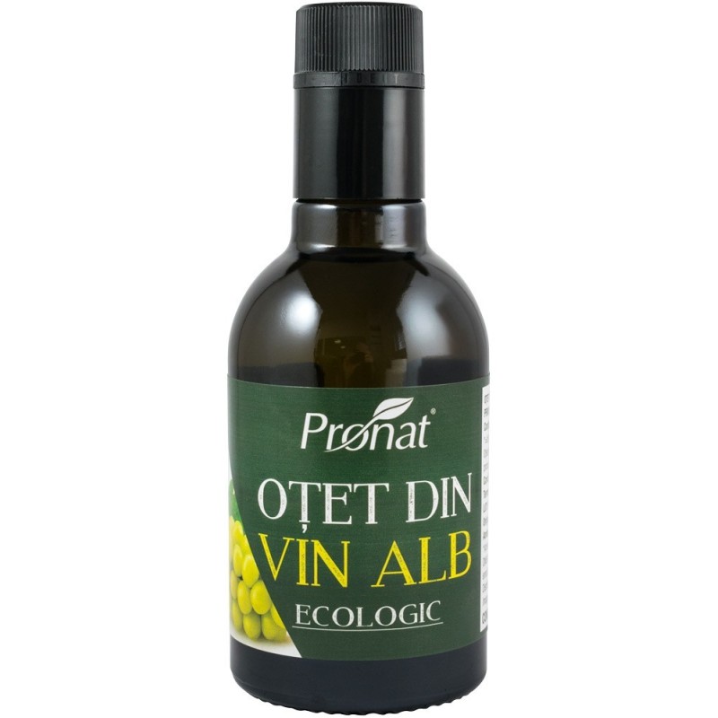 Otet Bio din Vin Alb - 12% Aciditate, 250ml