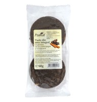 Turte din Orez Integral cu Glazura Ciocolata Neagra si Scortisoara, 60 g