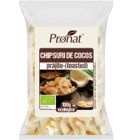 Chipsuri Bio din Nuca de Cocos, Prajite, Toasted, 100 g