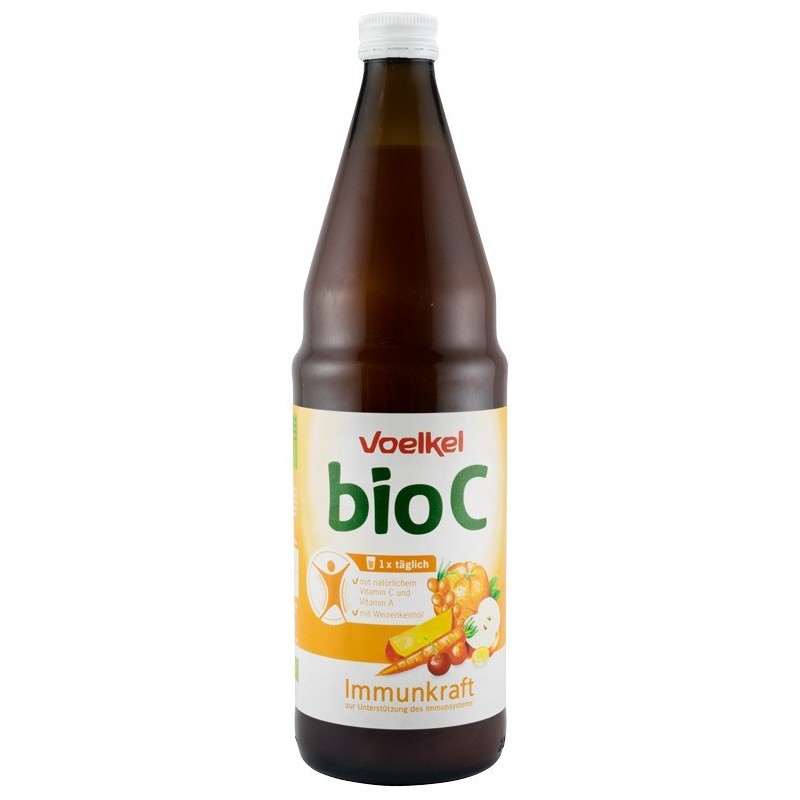 Suc Bio Vitamina C pentru sustinerea Sistemului Imunitar, 0,75l Voelkel