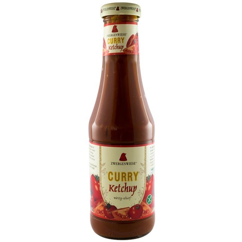 Ketchup Bio Curry, din Piure de Rosii, 500 ml Zwergenwiese