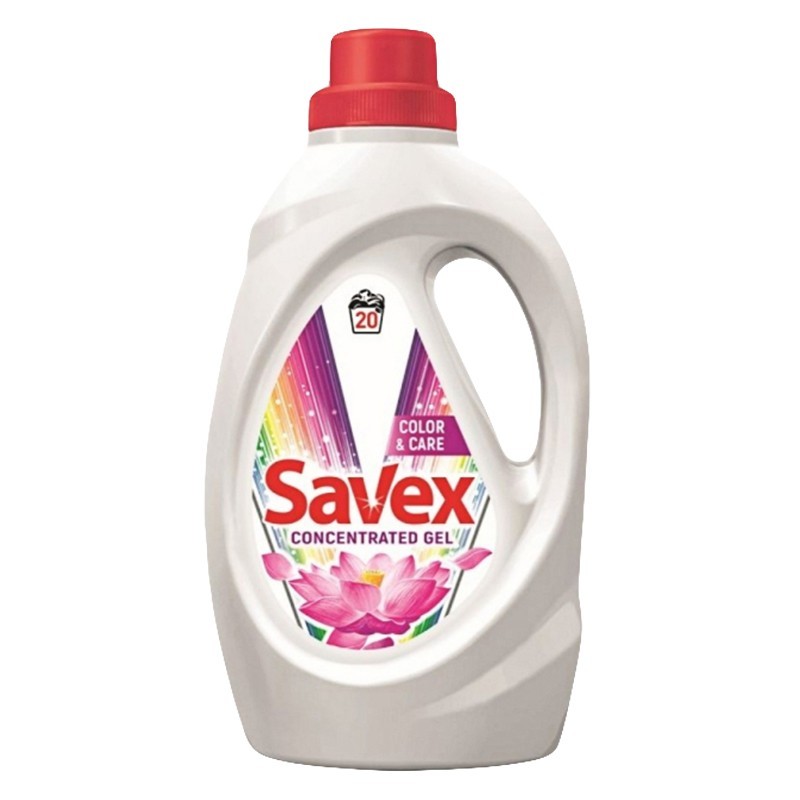 Detergent Lichid Savex Color & Care, 20 Spalari,1.1 l