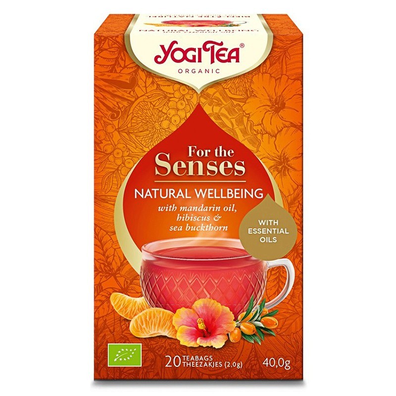 Ceai cu Ulei Esential, Natural Wellbeing, Bio 40 g Yogi Tea