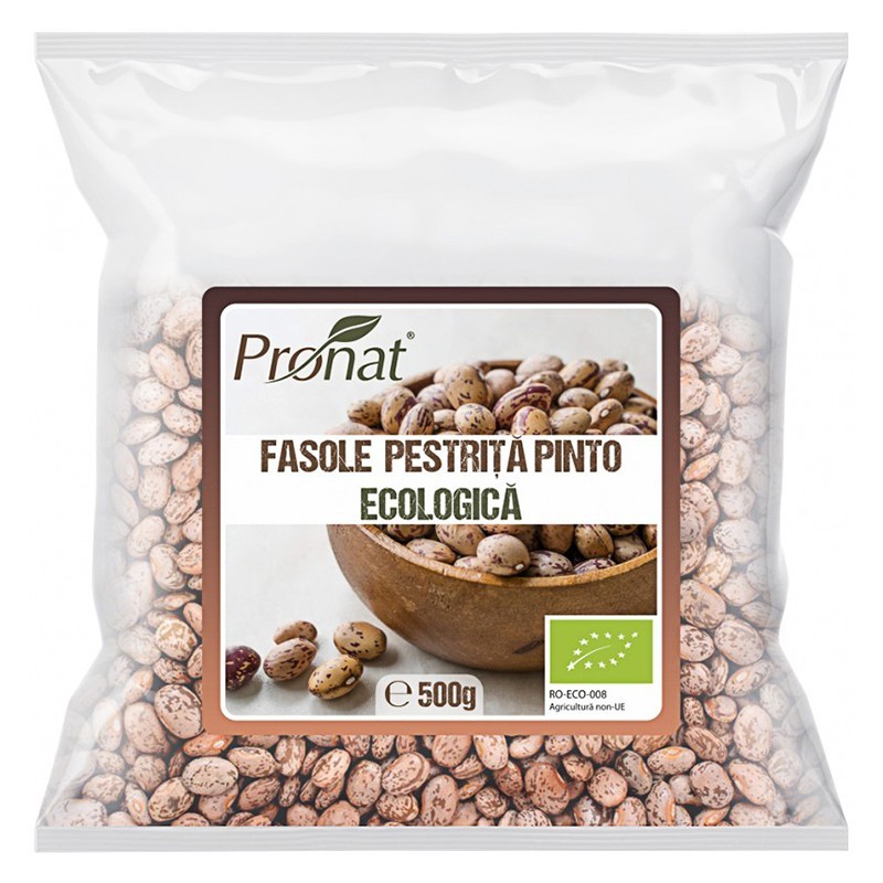 Fasole Pestrita Bio Pinto Borlotti, 500 g
