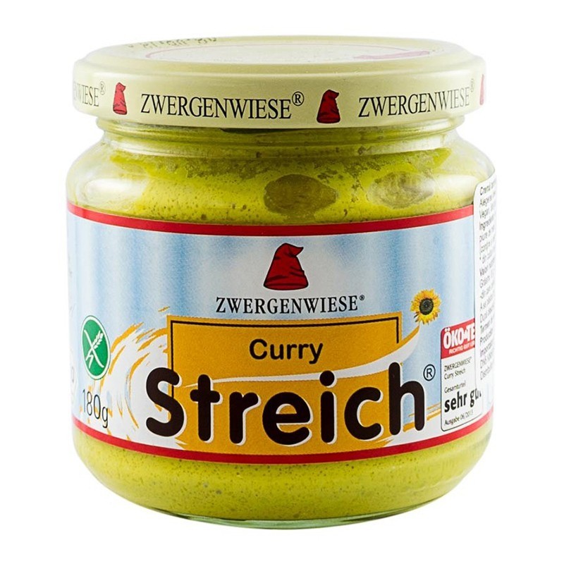 Crema Tartinabila Bio Vegetala Curry, 180 g Zwergenwiese