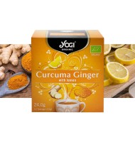 Ceai Bio Curcuma, Ghimbir si Lamaie, Yogi Tea, 24 g