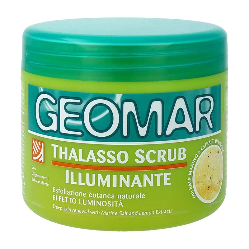 Scrub Exfoliant Iluminant cu Sare Marina si Lamaie, Geomar Thalasso, 600 g