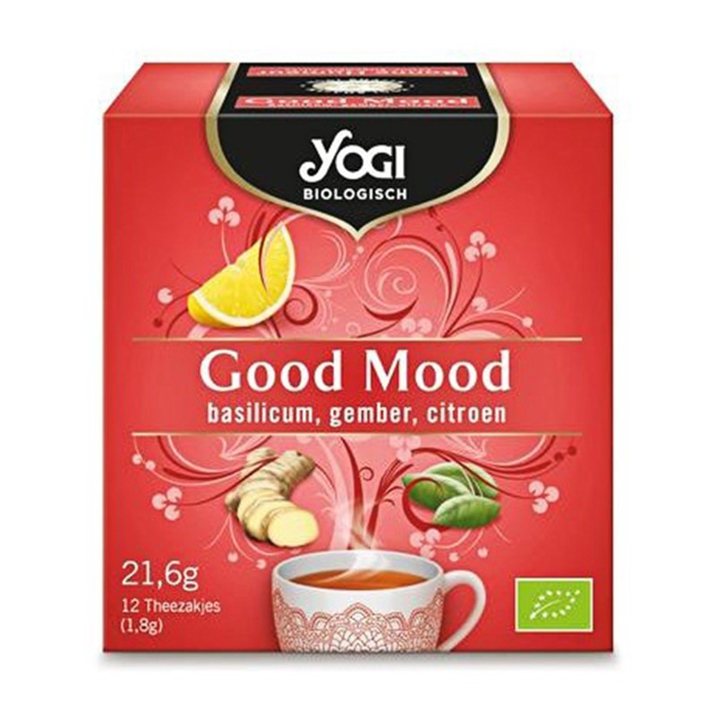 Ceai Bio Buna Dispozitie, Yogi Tea, 12 Plicuri, 21.6 g