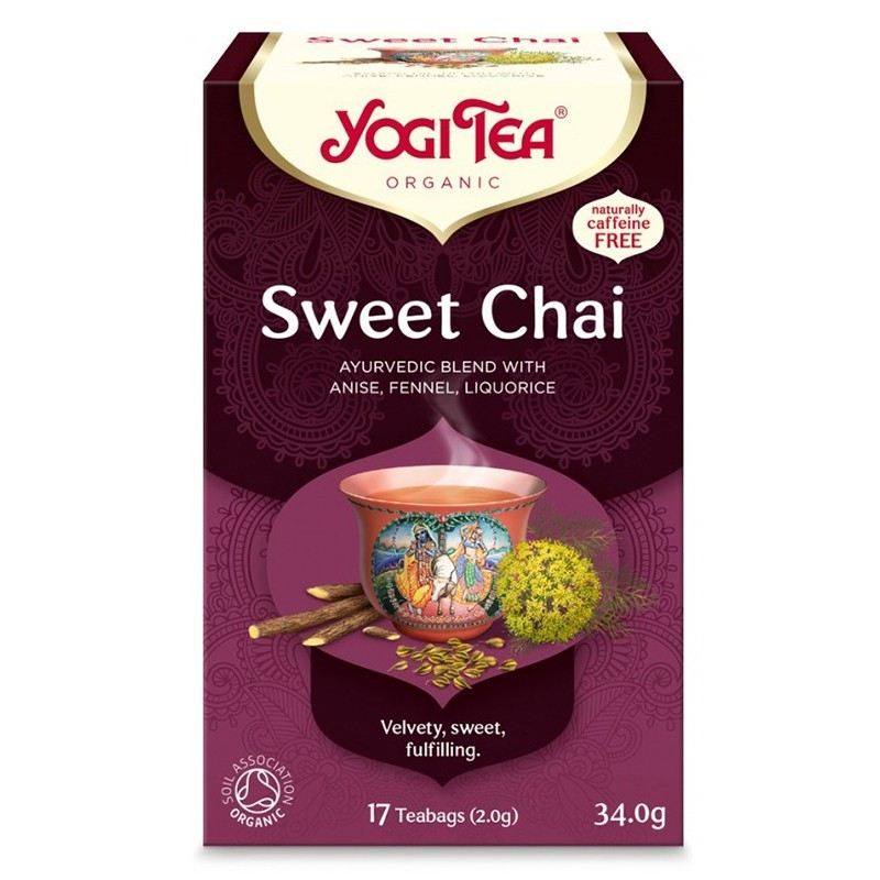 Ceai Bio Dulce, Yogi Tea, 17 Plicuri, 30.6 g