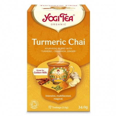 Ceai Bio cu Turmeric / Curcuma, Yogi Tea, 17 Plicuri, 34 g...