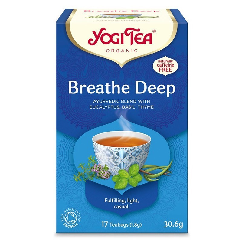 Ceai Bio Respiratie Profunda, Yogi Tea, 17 Plicuri, 30.6 g