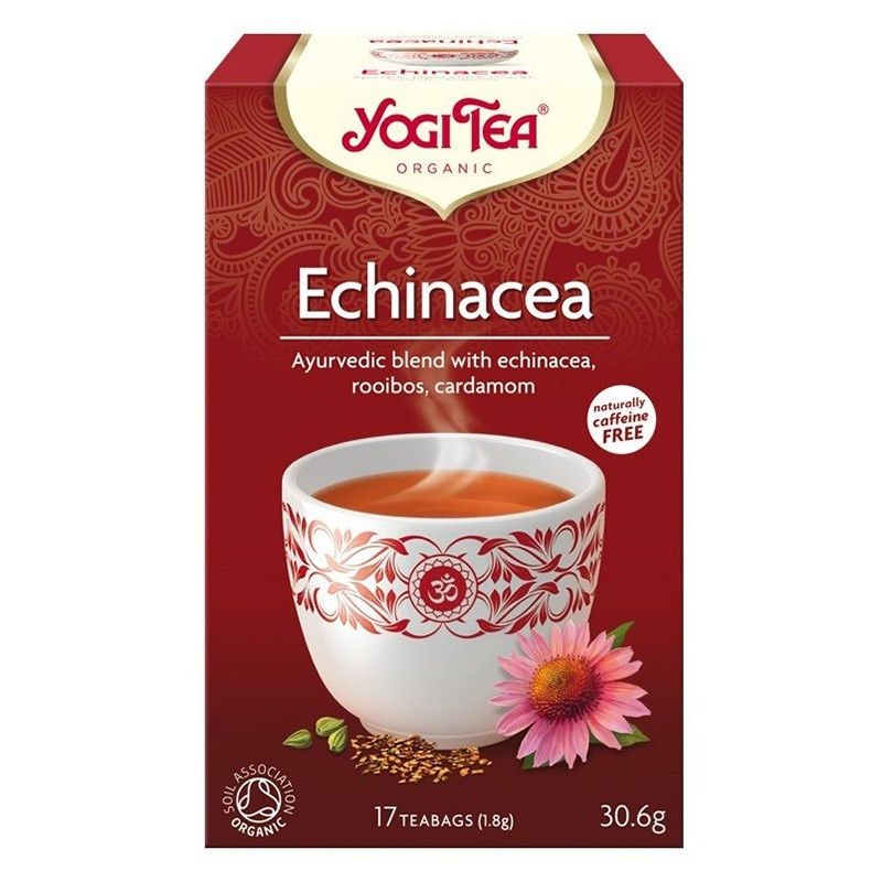 Ceai Bio cu Echinacea, Yogi Tea, 17 Plicuri, 30.6 g
