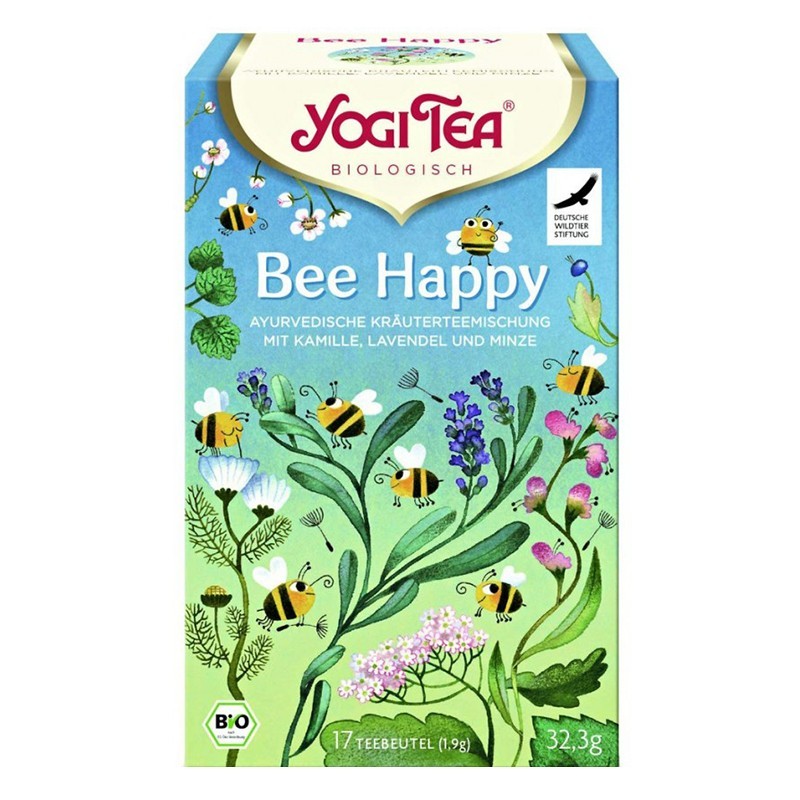 Ceai Bio Bee Happy, Yogi Tea, 17 Plicuri, 32.3 g