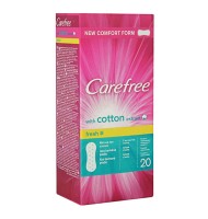 Absorbante Zilnice Carefree Panty Liners, Cotton Fresh, 20 Bucati