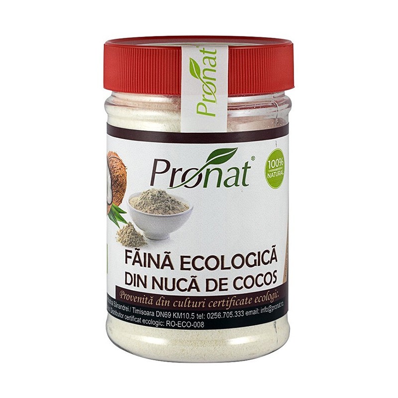 Faina Bio din Nuca de Cocos, Pronat, 130 g