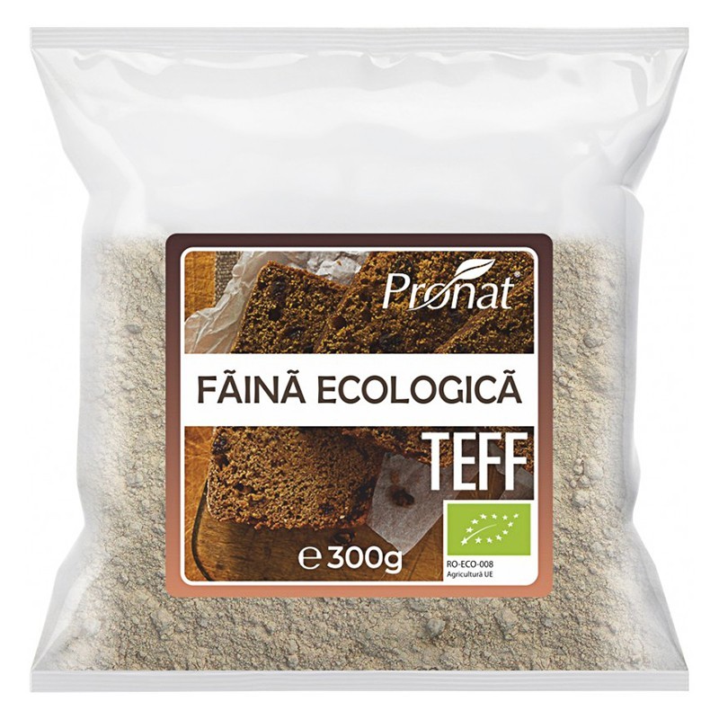 Faina Bio Integrala de Teff, Pronat, 300 g