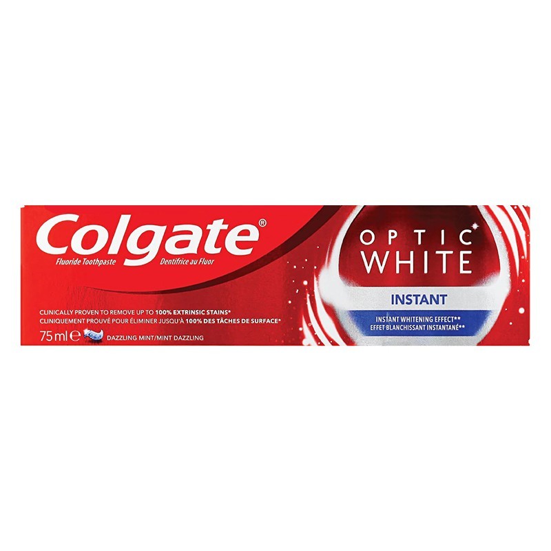 Pasta de Dinti Colgate Optic White Instant, 75 ml