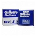 Lame de Ras Gillette Platinum, Albastru, 10 x 5 Bucati