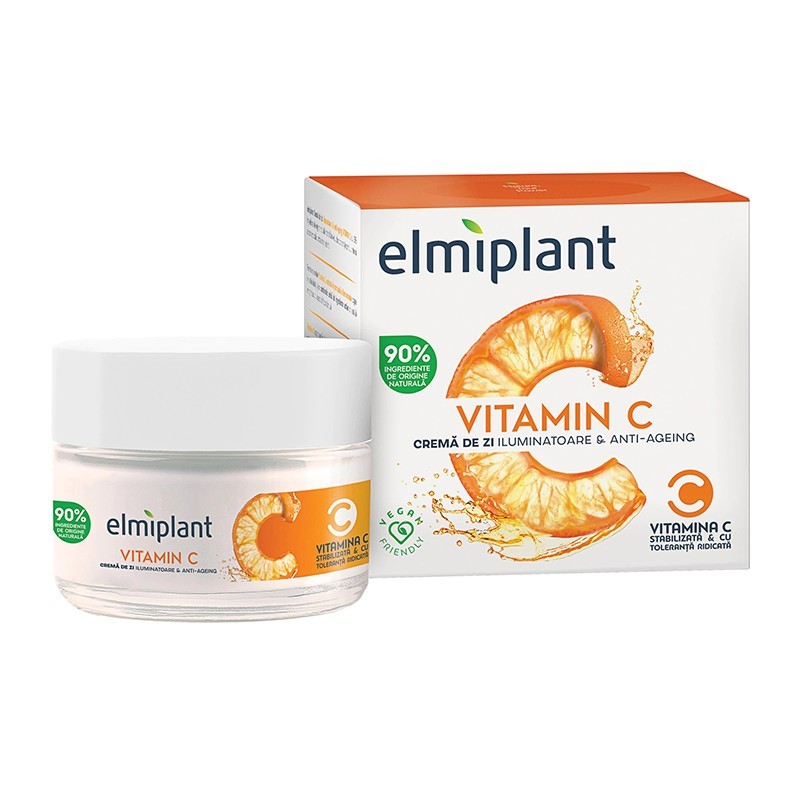 Crema de Zi Elmiplant Vitamin C, Iluminatoare si Anti-Ageing, 50 ml
