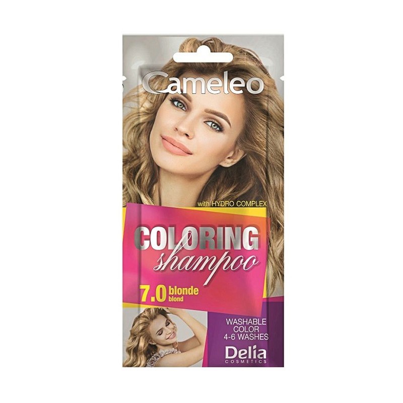 Sampon Colorant fara Amoniac Cameleo, Delia Cosmetics, 7.0 Blonde, 40 ml