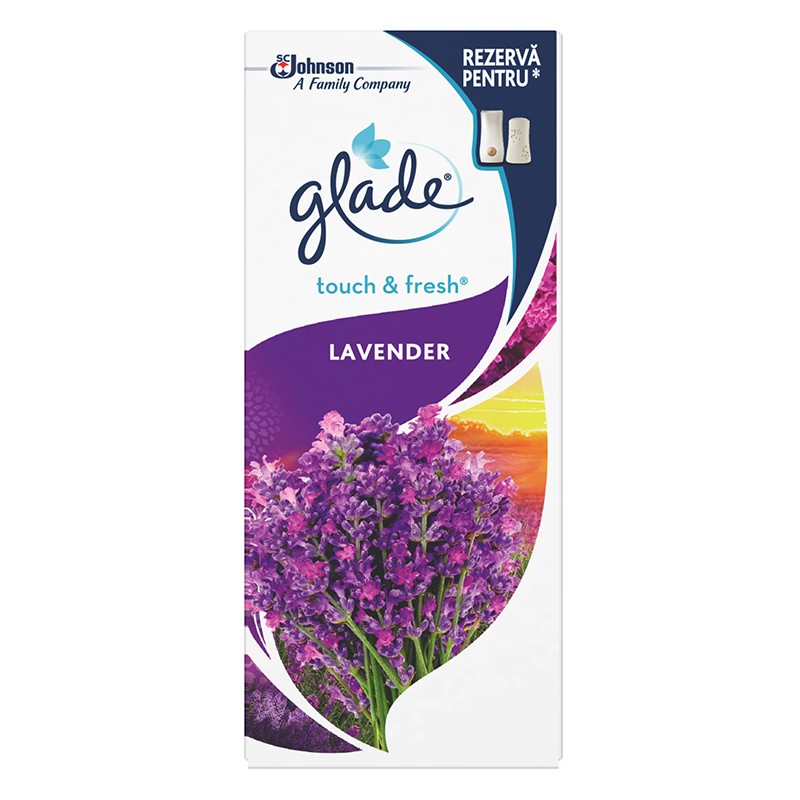 Rezerva Odorizant de Aer cu Actiune Instanta Glade Microspray, Lavender, 10 ml