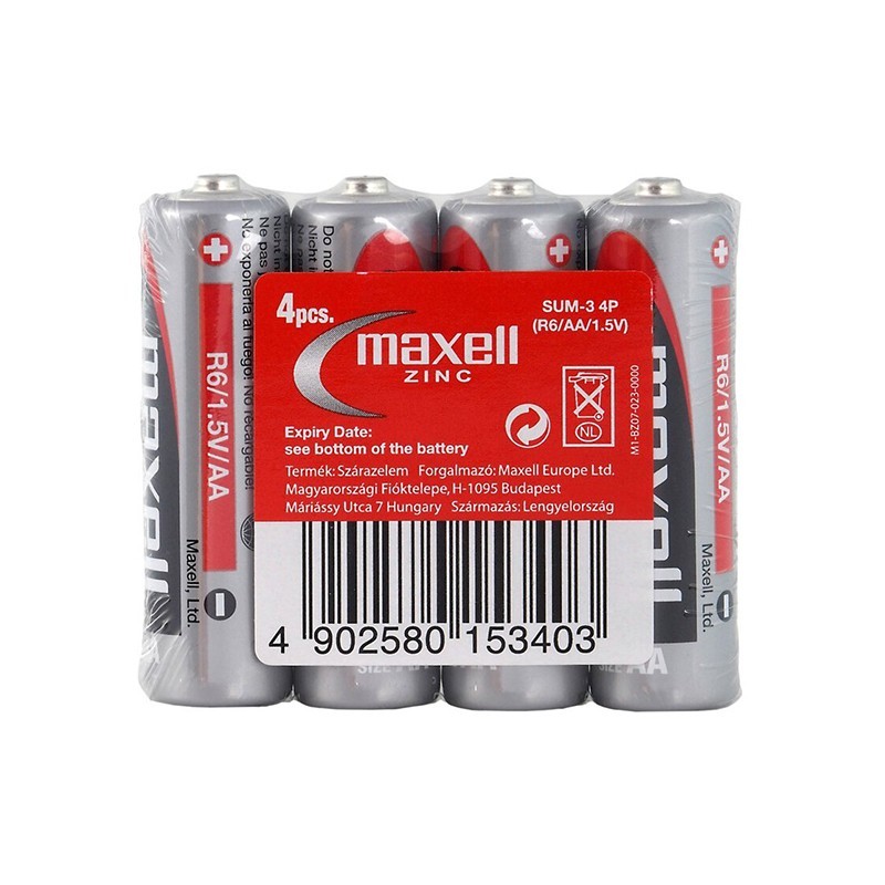 Baterii Maxell Zinc R6, 4 Bucati