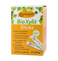 Indulcitor Bio, 100% xylitol 200 g (50 pliculete a 4g) Birkengold