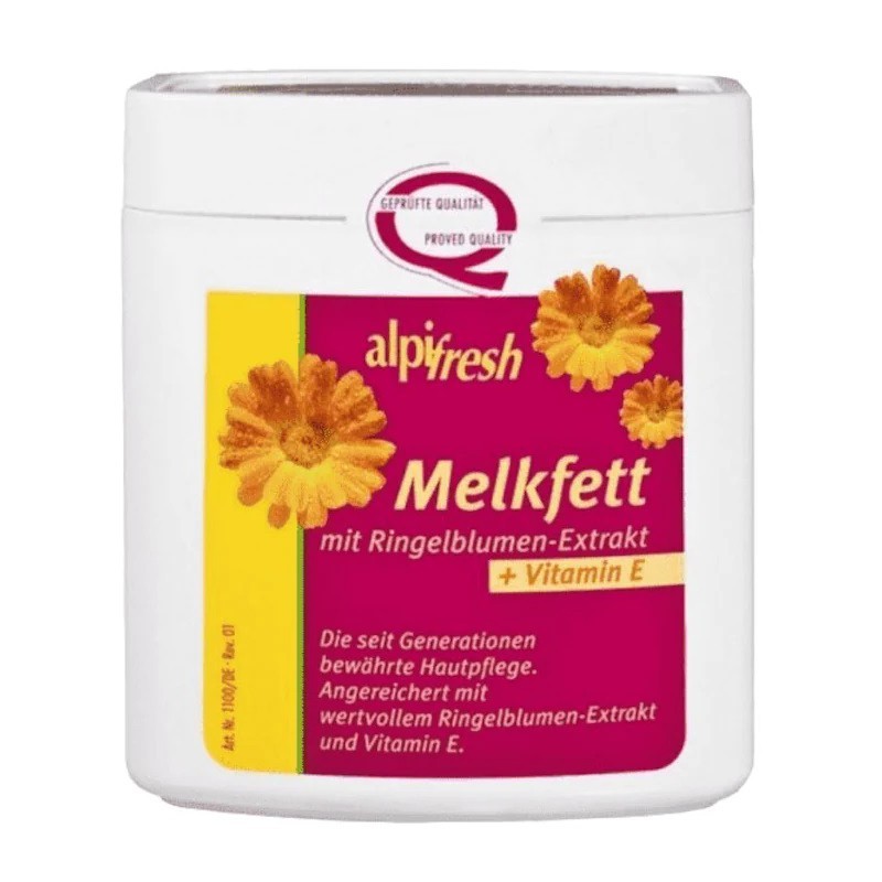 Crema Emolienta Melkfett Alpi Fresh, cu Extract de Galbenele si Vitamina E, 250 ml