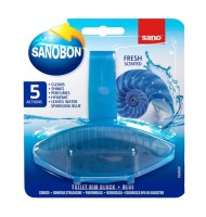 Odorizant Toaleta Solid Sano Bon 5 in 1 Fresh, Blue, 55 g