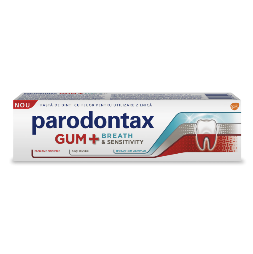 Pasta de Dinti Parodontax Gum Breath & Sensitivity, 75 ml