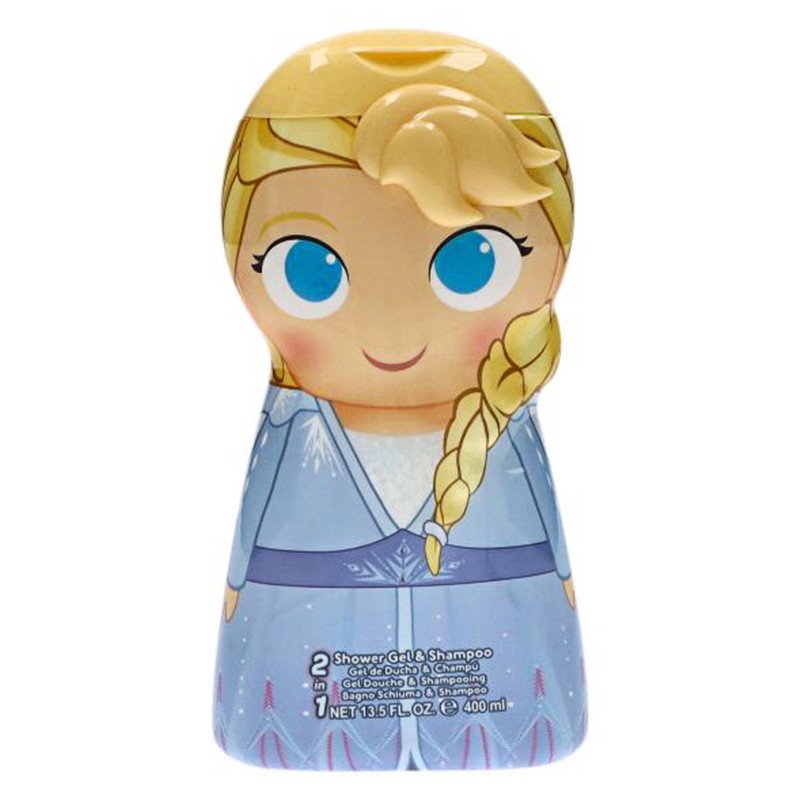 Gel de Dus si Sampon Frozen II Elsa, cu Figurina 2D, 400 ml