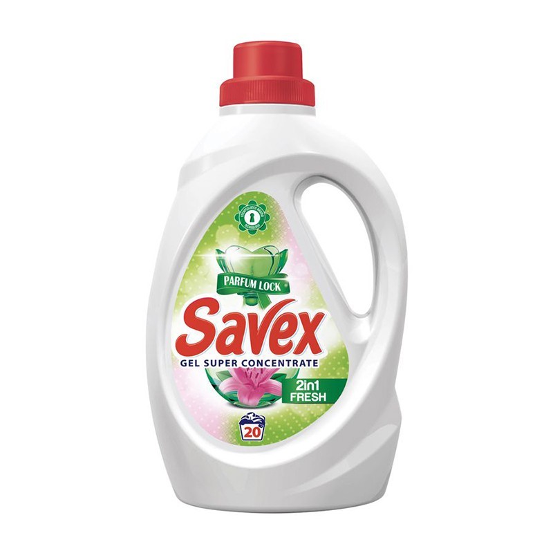 Detergent Lichid Savex 2 in 1 Fresh, 20 Spalari, 1.1 l