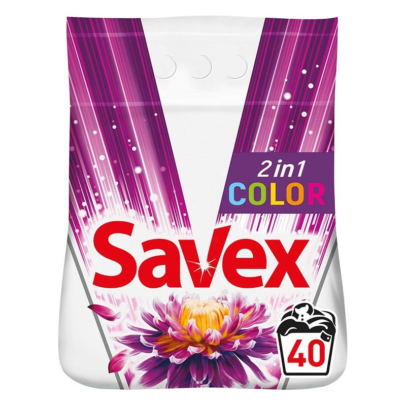 Detergent Automat Savex 2 in 1 Color, 40 Spalari, 4 Kg