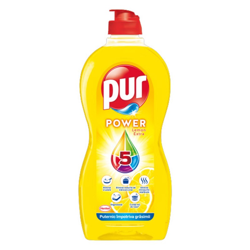 Detergent de Vase Pur Lemon, 450 ml