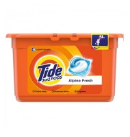 Set 12 x Capsule Detergent Tide 3 in 1 Alpine Fresh, 12 Spalari, 24.8 g