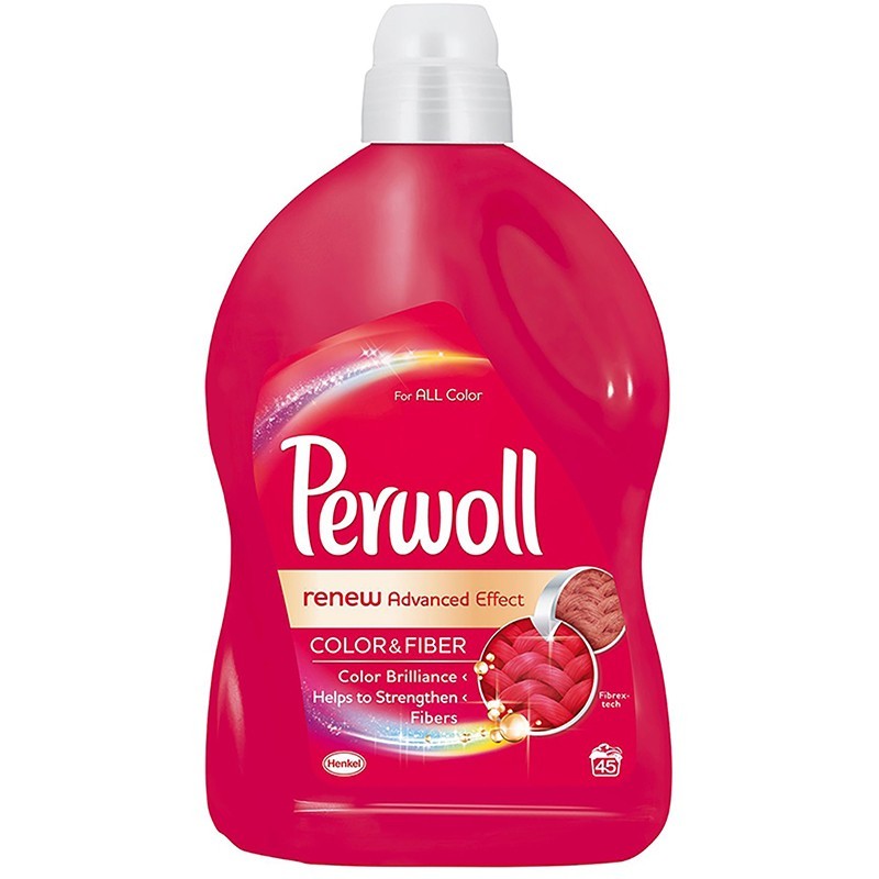 Detergent Lichid Perwoll Renew Color, 45 Spalari, 2.7 l