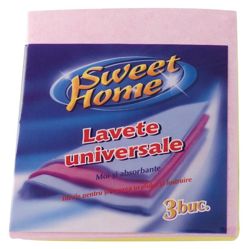 Set de 3 Lavete Universale Sweet Home