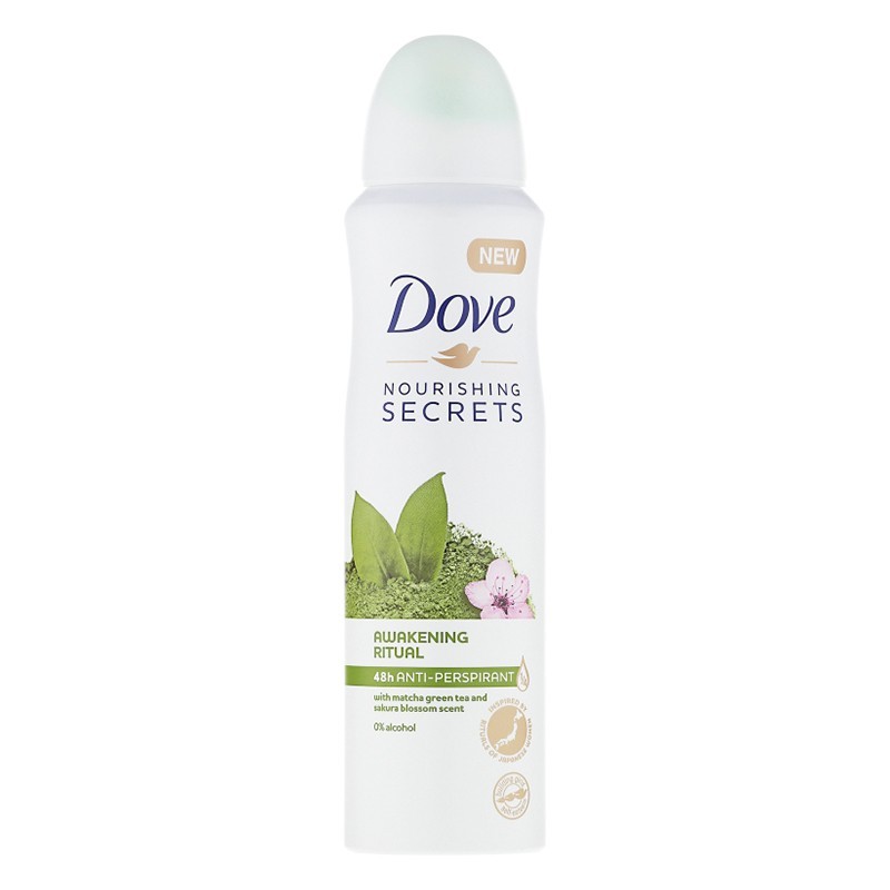 Deodorant Antiperspirant Spray Dove Awakening Ritual, Matcha & Sakura, pentru Femei, 250 ml