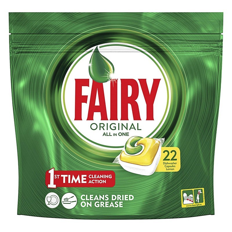 Detergent pentru Masina de Spalat Vase Fairy All in One, 22 Spalari