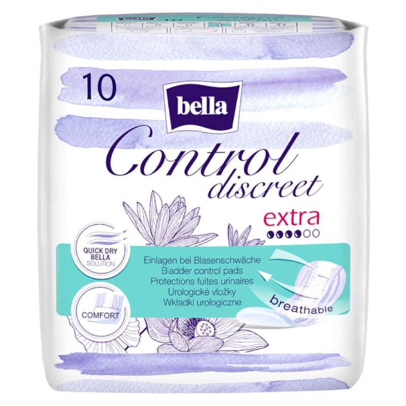 Absorbante pentru Incontinenta Urinara Bella Control Discreet Extra x 10 Bucati