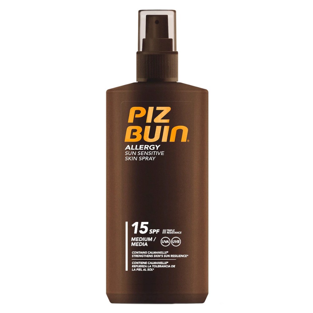 Spray cu Protectie Solara Piz Buin Allergy SPF 15 pentru piele sensibila, 200 ml
