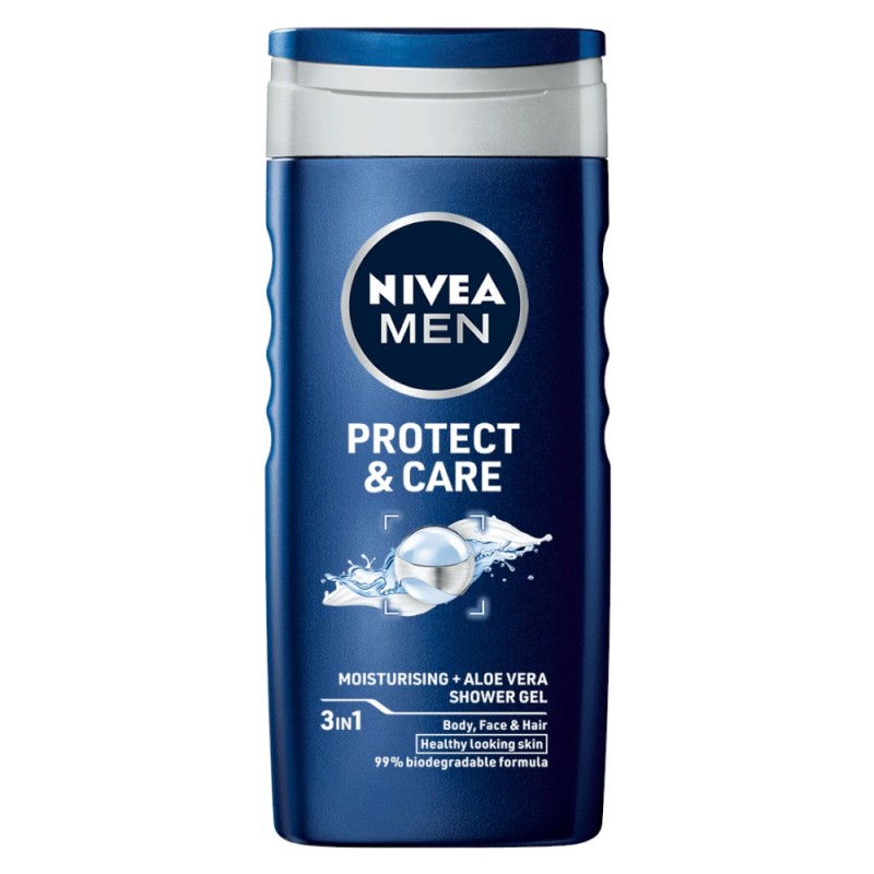 Gel de Dus Nivea Men Protect Care, cu Aloe Vera, 250 ml