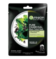 Masca Servetel Charcoal Alge Negre Minimizare Pori Garnier Skin Naturals