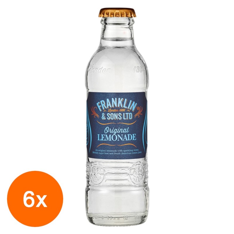 Limonada Franklin & Sons, Original Lemonade, 6 x 200 ml